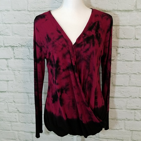 Rock & Republic Tops - Rock & Republic Wrap,Tie Dye,Long Sleeve Top